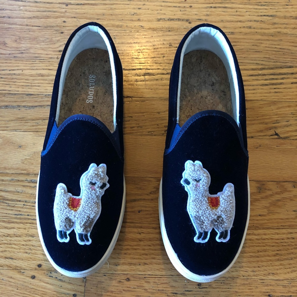 Soludos Llama Slip Ons 8.5